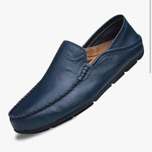 Men's Genuine Leather Casual Slip on Loafers